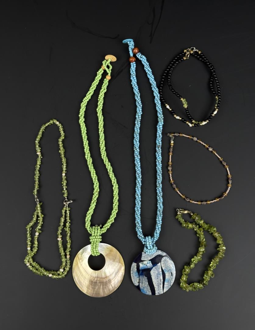 Collection of Natural Stone Jewelry: Nice grouping.
