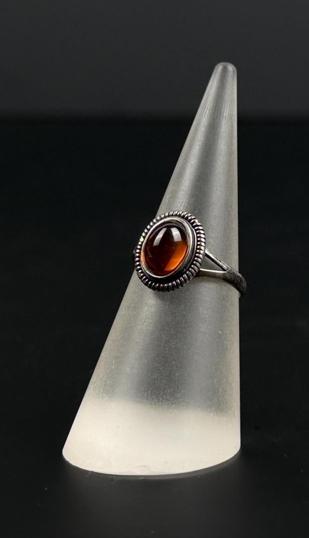 Sterling Silver Amber Ring (1 of 7)