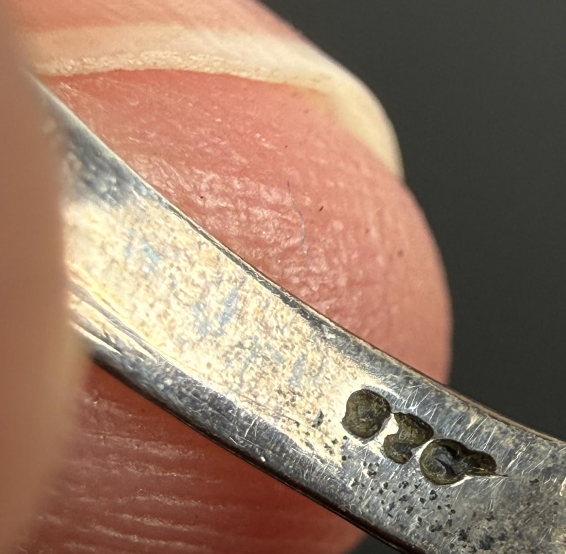 Sterling Silver Amber Ring - 5