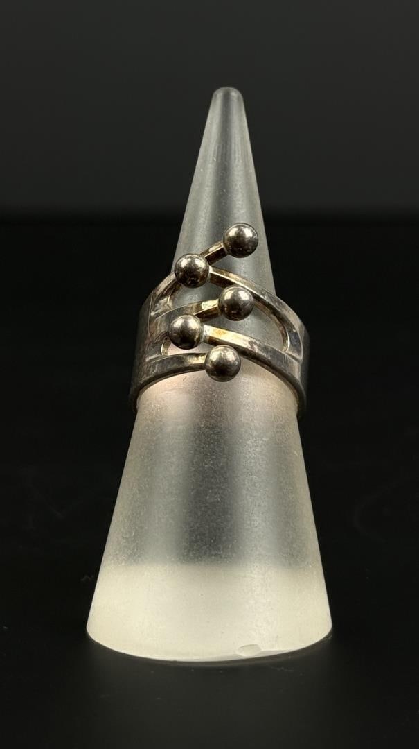 Anna Greta Eker Norway Sterling Silver Ring: 10 grams. Size 7