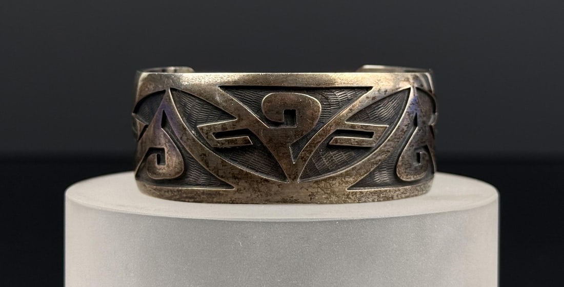 Hopi Indian Sterling Silver Bracelet (1 of 6)