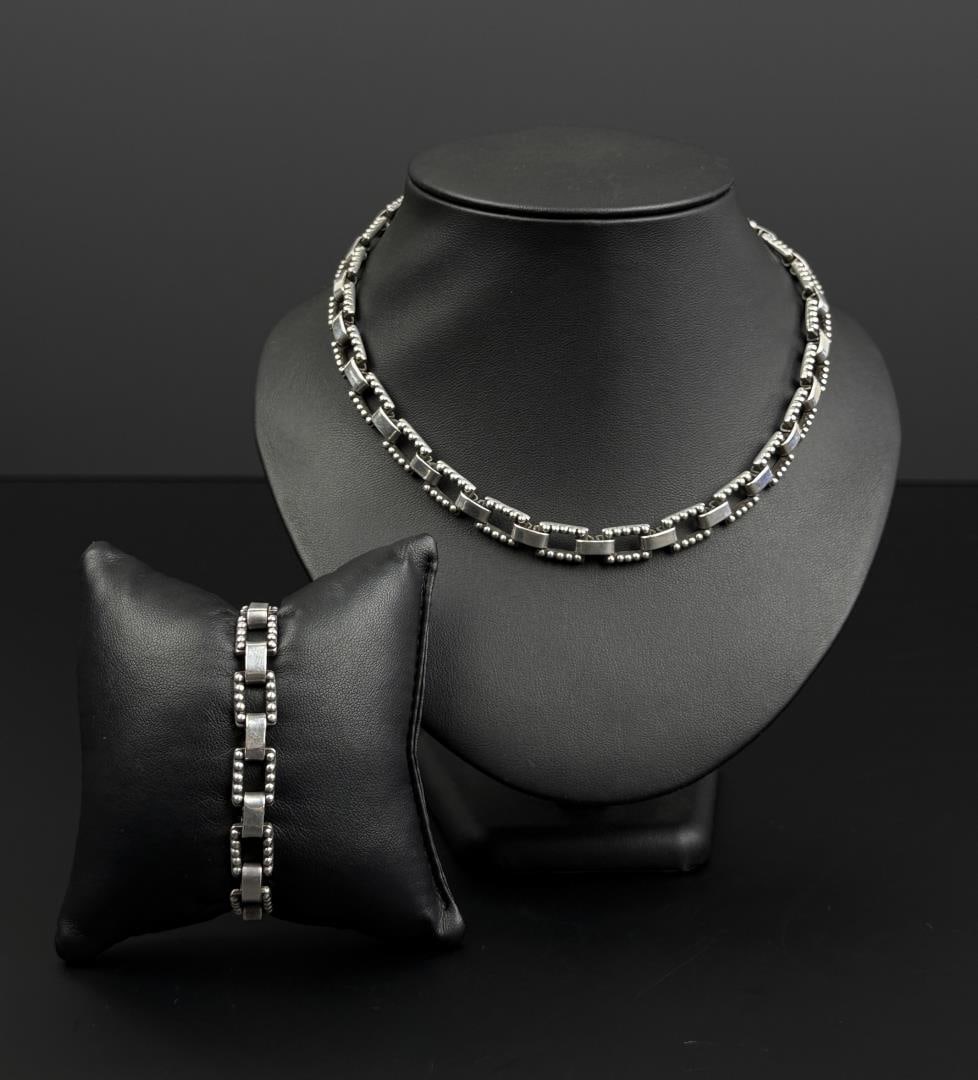 Los Castillo Taxco Mexico Sterling Jewelry Suite (1 of 10)