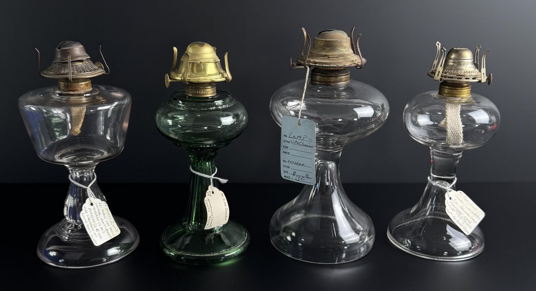 Collection of 19th Century Kerosene Stand Lamps (1 of 18)
