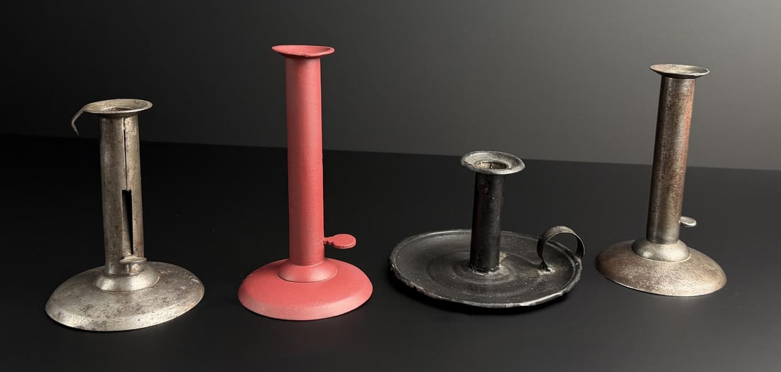 19th Century Hog Scraper Candlesticks - 2