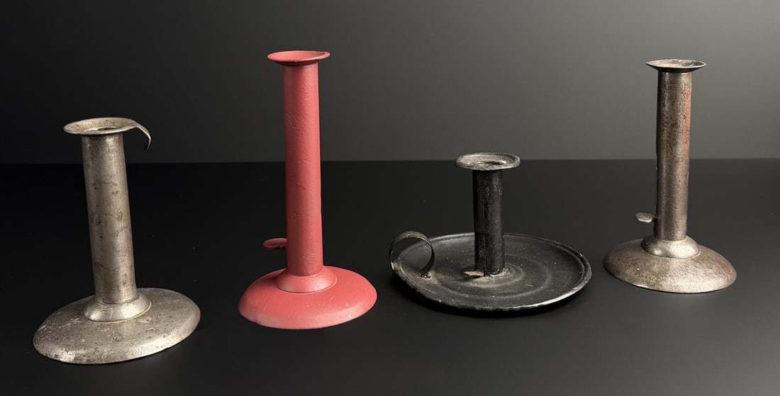 19th Century Hog Scraper Candlesticks - 3