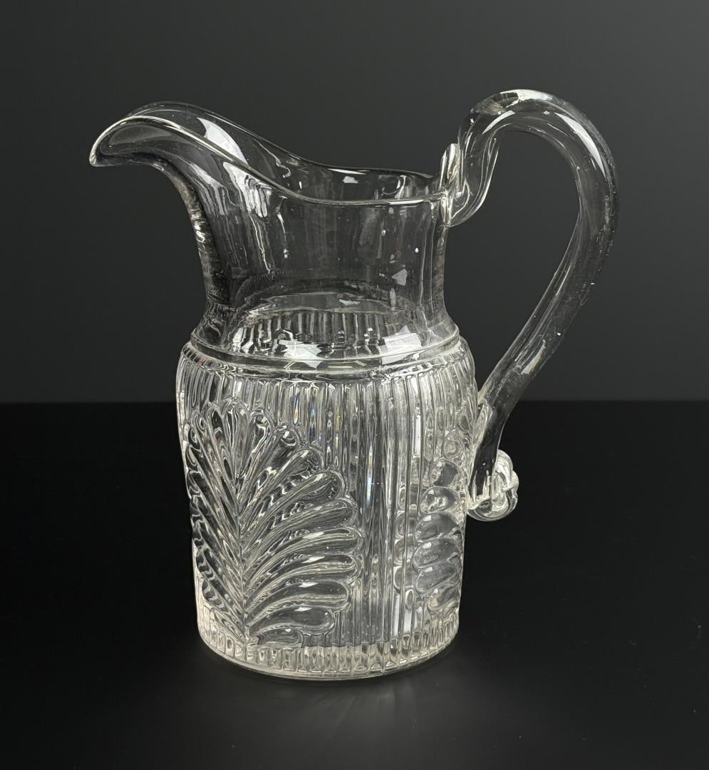 Ribbed Palm Flint Glass Pitcher (1 of 8)