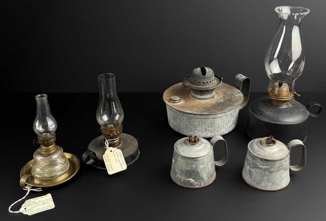 Group of Kerosene Finger Lamps (1 of 19)