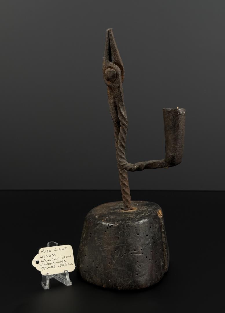 18th Century Rush Light Candlestick