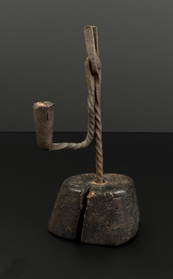 18th Century Rush Light Candlestick - 4