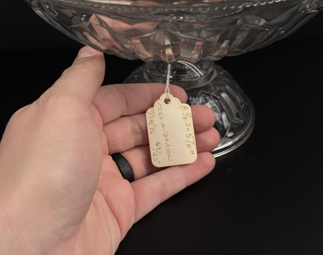 EAPG Flint Glass Footed Compotes - 7