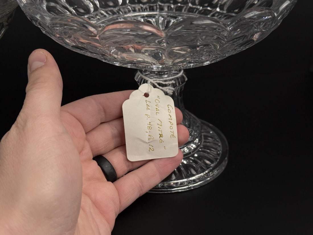 EAPG Flint Glass Footed Compotes - 8