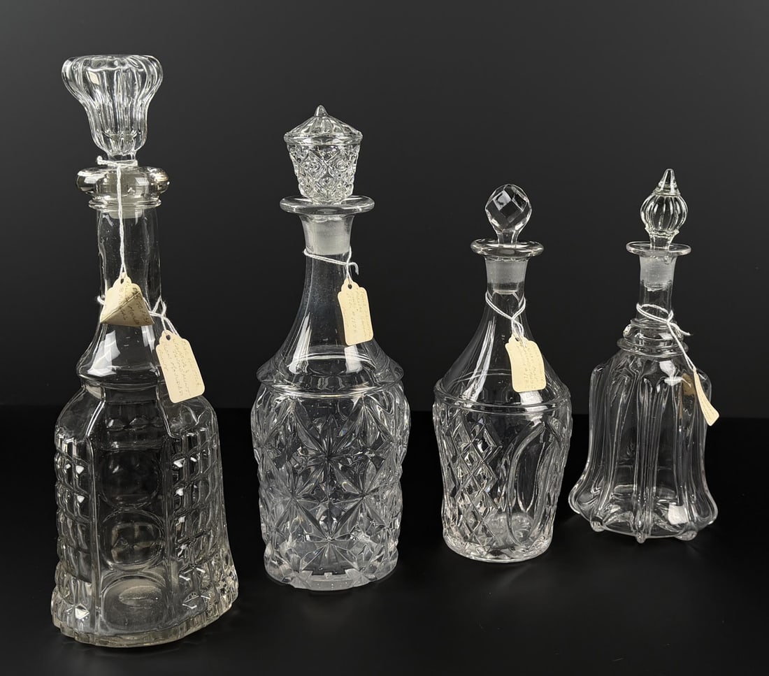 Collection of Flint Glass Decanters (1 of 18)