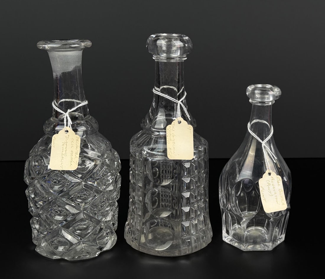 Collection of Flint Glass Decanters (1 of 16)