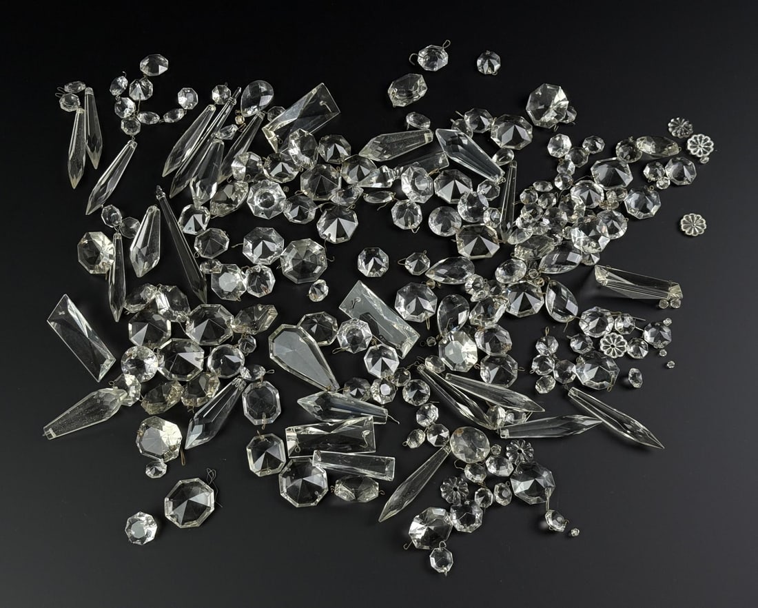 Collection of Crystal Chandelier Pendants: Nice grouping.