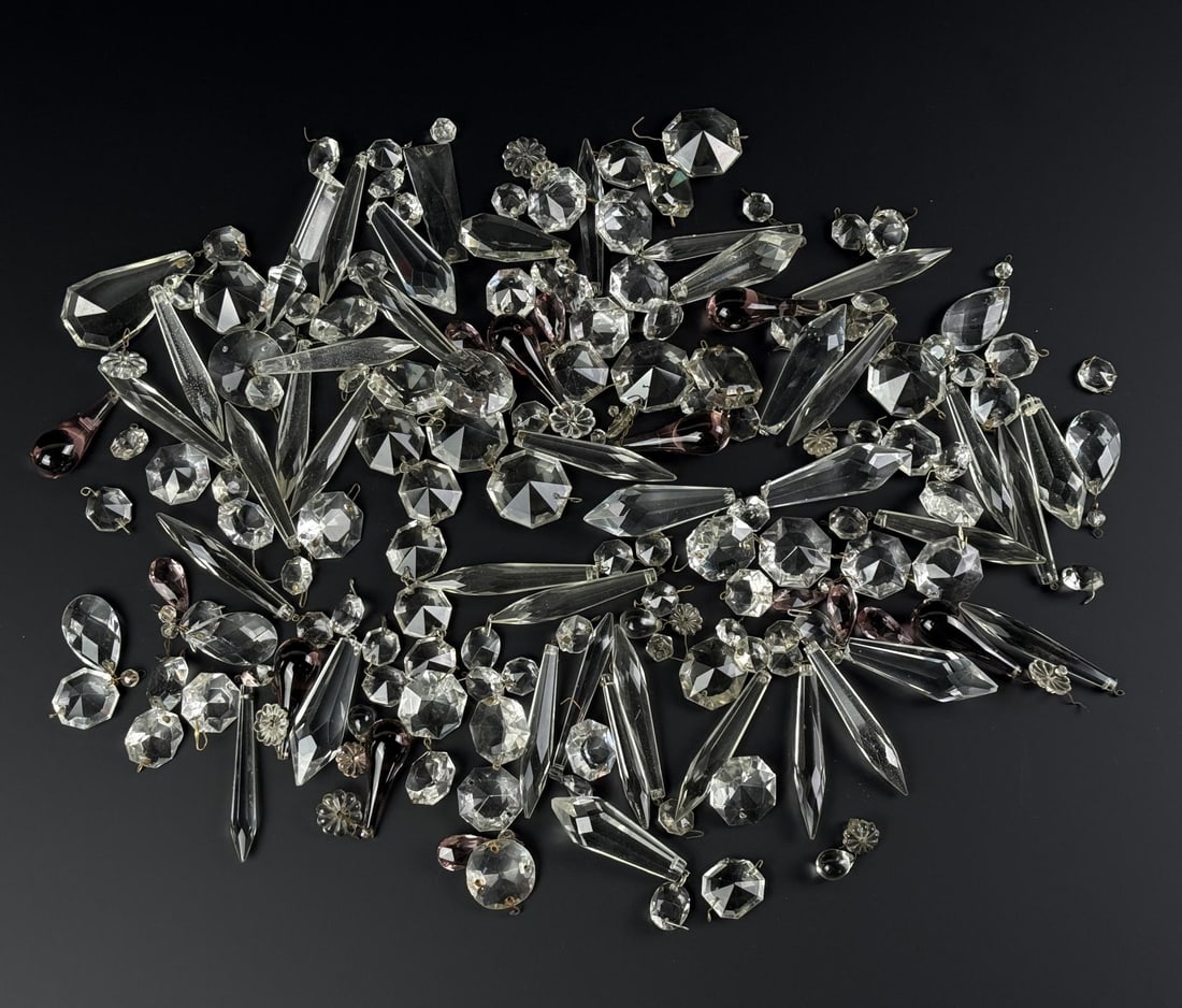 Collection of Crystal Chandelier Pendants: Nice grouping