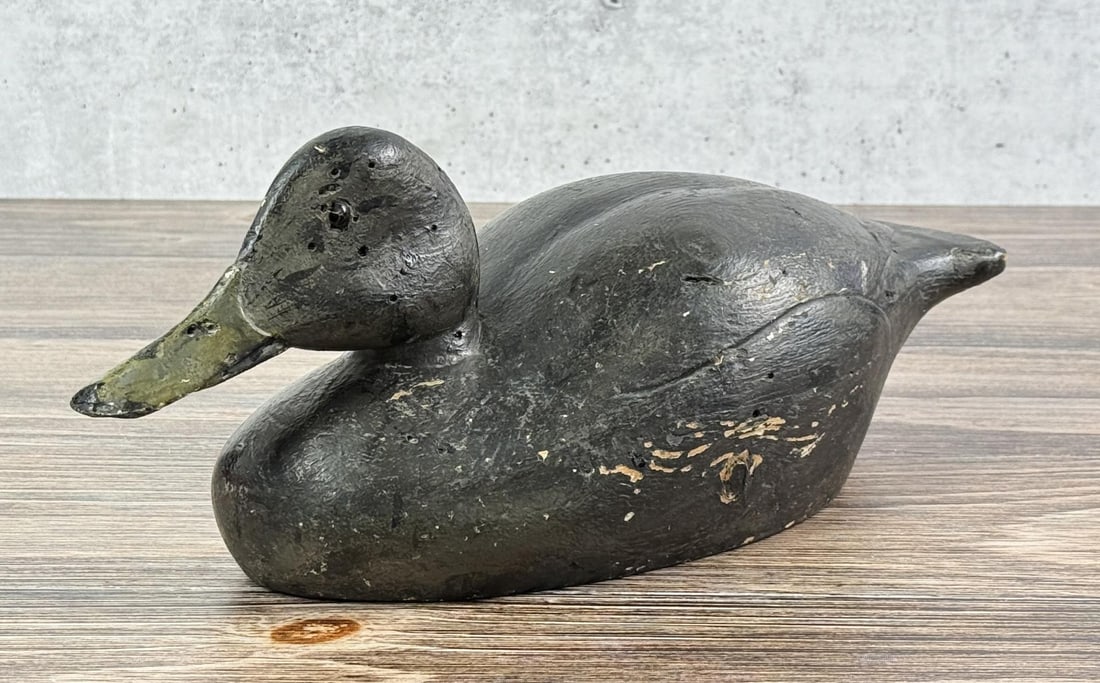 Wood Black Duck Decoy (1 of 6)