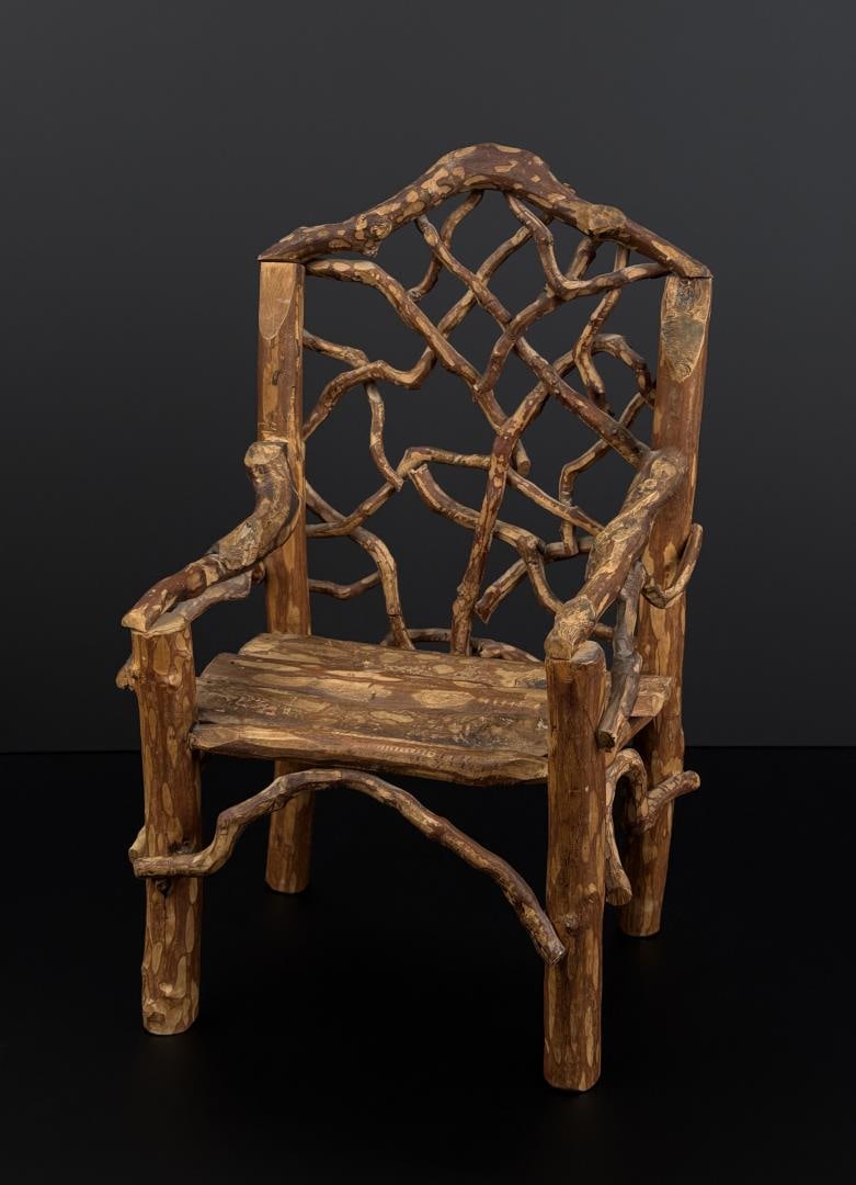 North Carolina Folk Art Branch Root Child's Chair (1 of 8)