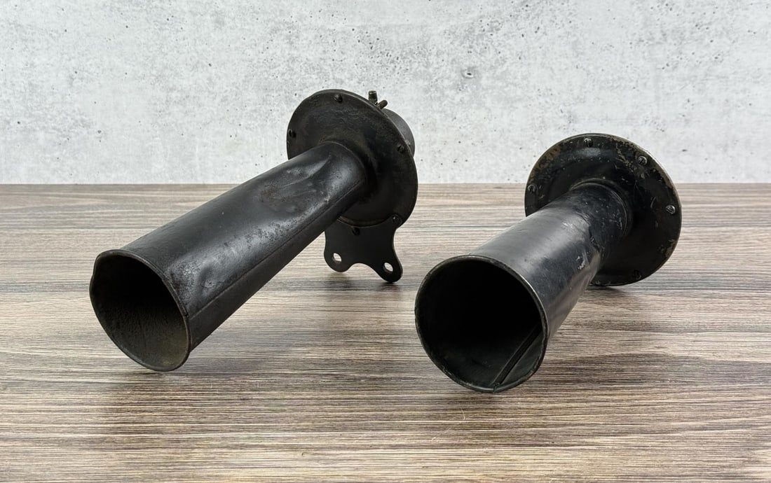 Ford Model T 6 Volt Car Electric Horns: 10 1/4" by 4 1/4" by 4 1/4". Made in USA. Aa-oo-gah sound.