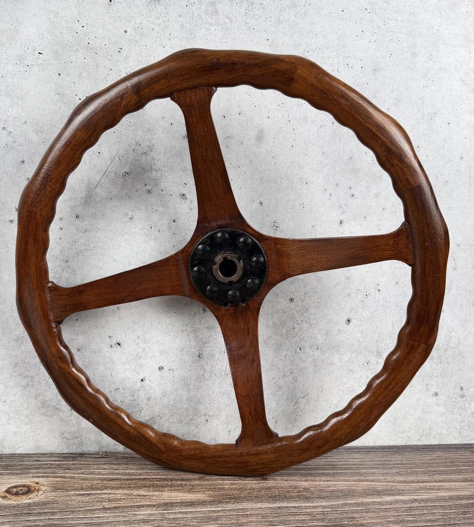 Ford Model T Wood Steering Wheel: 15 1/2" diameter.