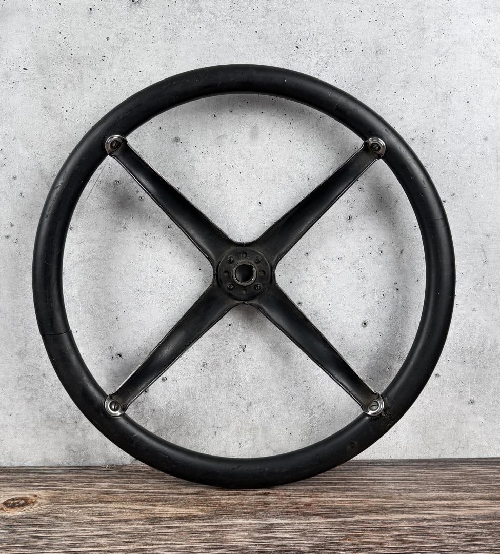 Ford Model T Steering Wheel: 16" diameter.