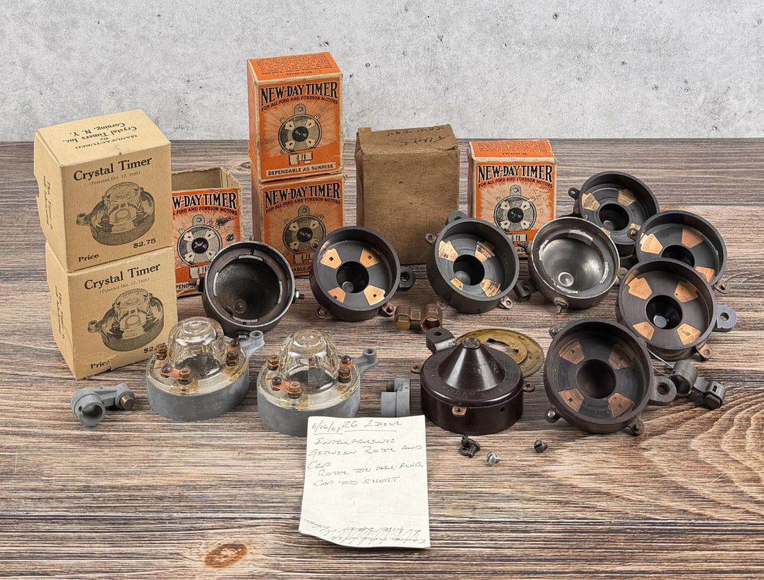 Collection of Ford Model T Timers: Nice Assortment of aftermarket timers, New Day and Crystal.