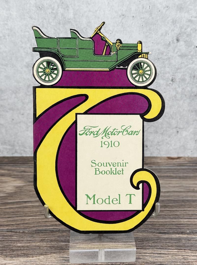 Ford Motor Cars 1910 Souvenir Booklet: 4 5/8" by 7 5/8" tall.