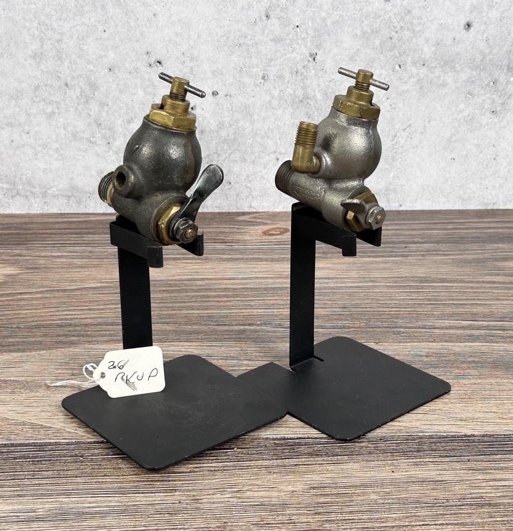 Ford Model T Fuel Sediment Bulb Valves: Group of 2.