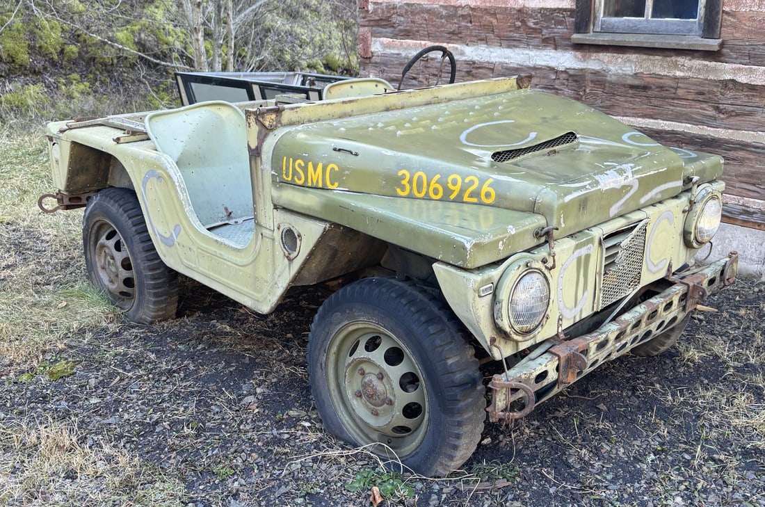 USMC Marine Corps AMC M422 Mighty Mite: Unrestored Barn Find Condition. No title.