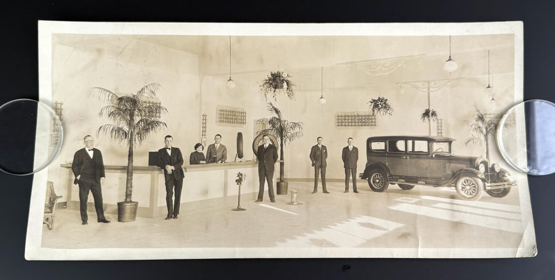 Studebaker Car Showroom Photo: 8" by 16 3/8".