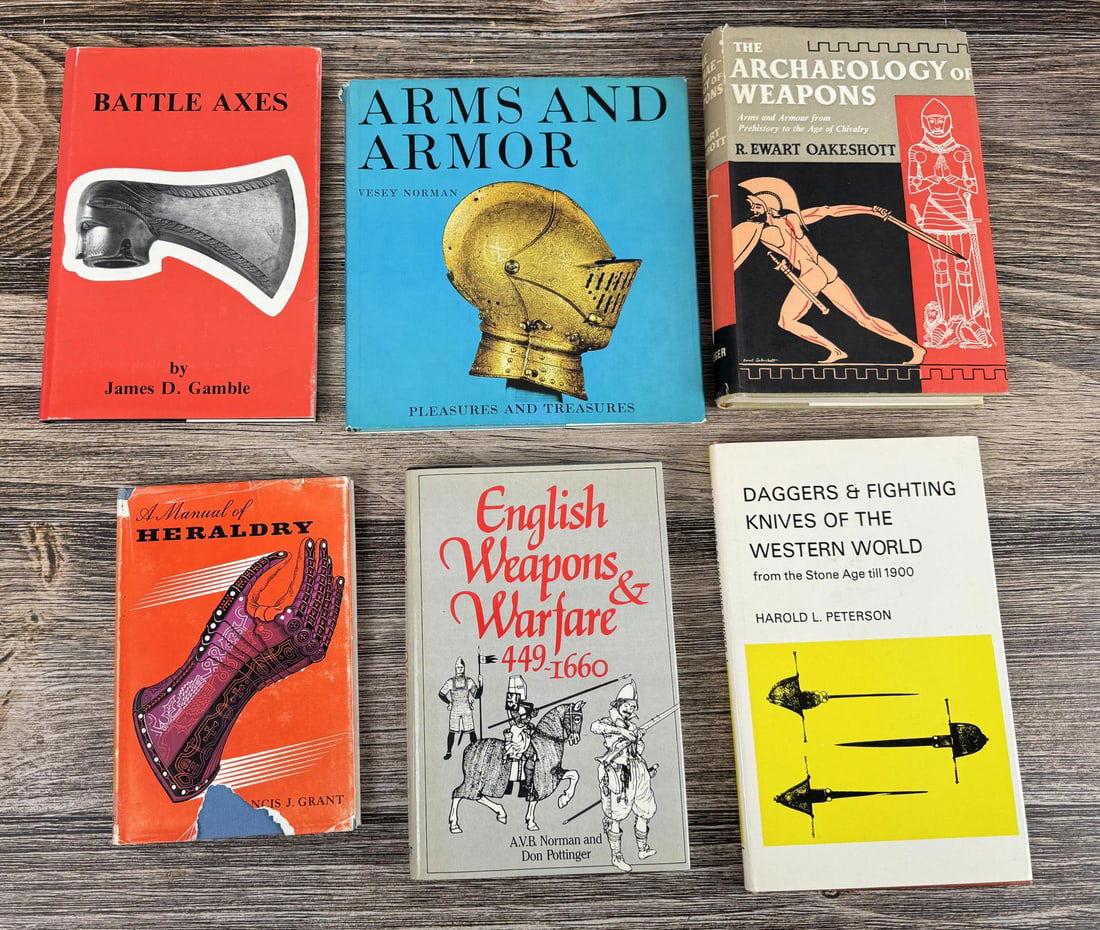 Group of Books on Weapons, Armor and Heraldry (1 of 9)