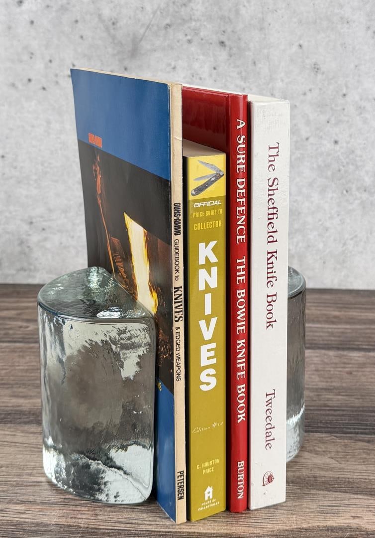 Collection of Knife Guide Books: Nice group of 4. Bowie Knife book author signed.