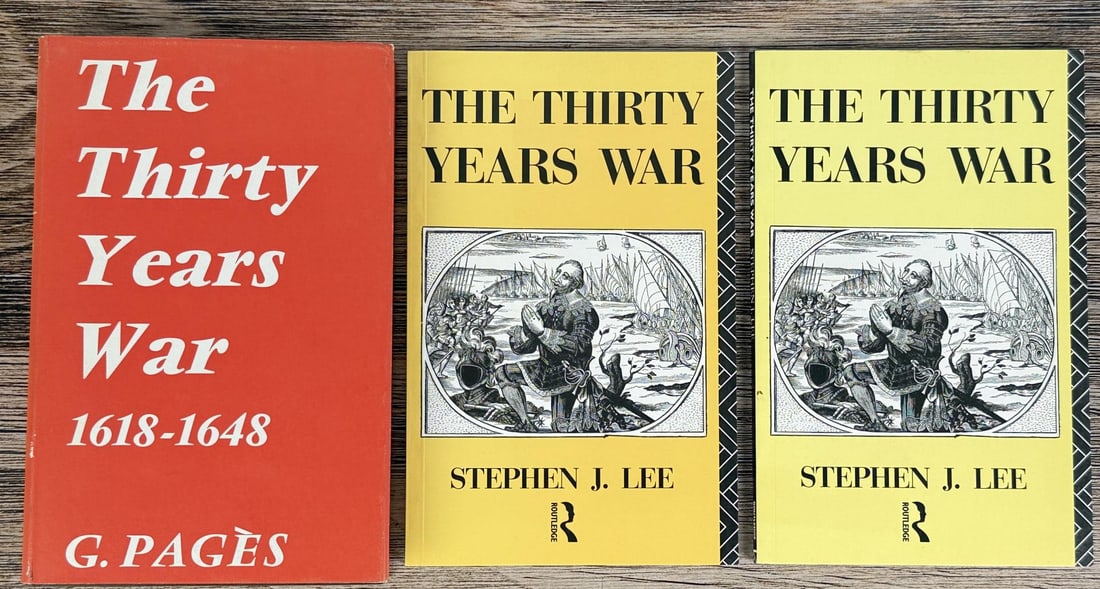 Group of The Thirty Years War Books: Authors include G. Pages and Stephen J. Lee.