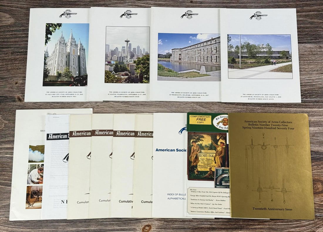 American Society of Arms Collectors Bulletins: Nice group.