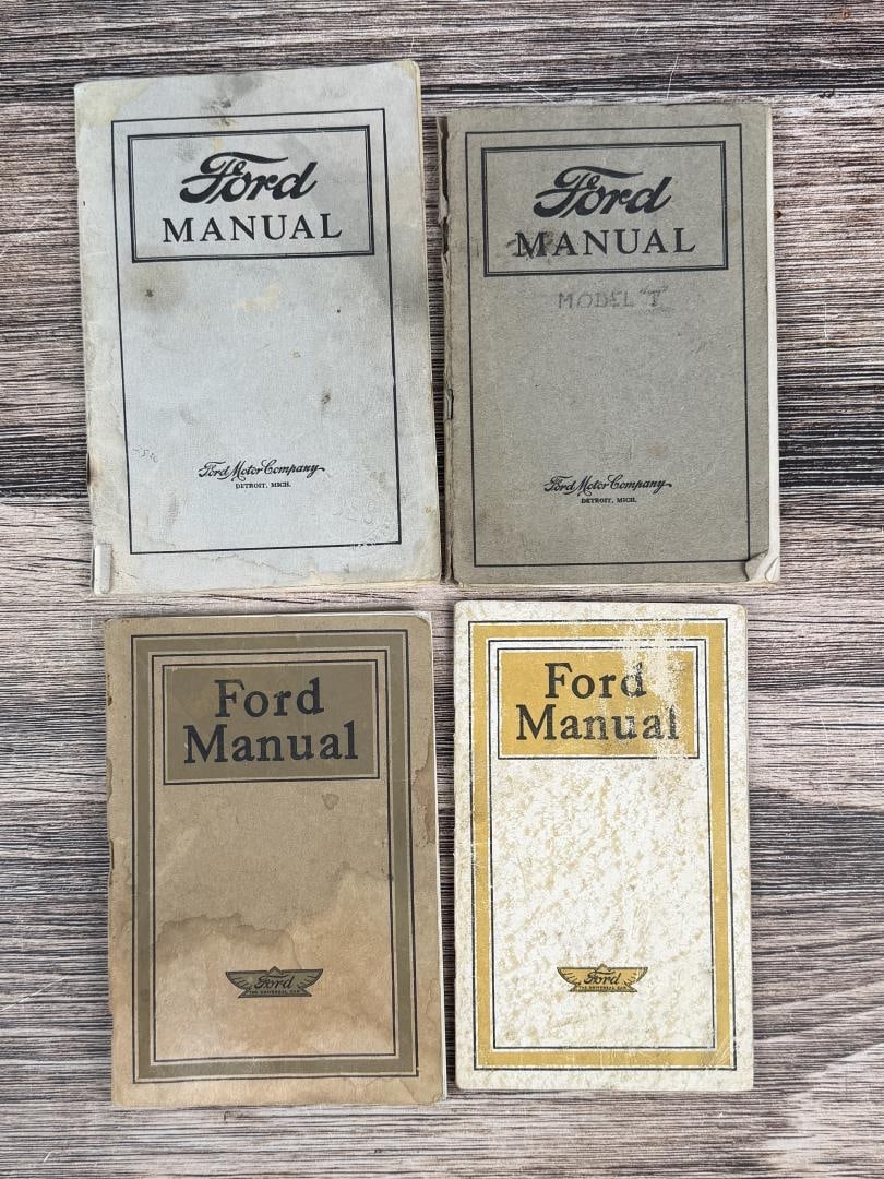 Collection of Ford Model T Owners Manuals: 1910-1920. Nice original example.