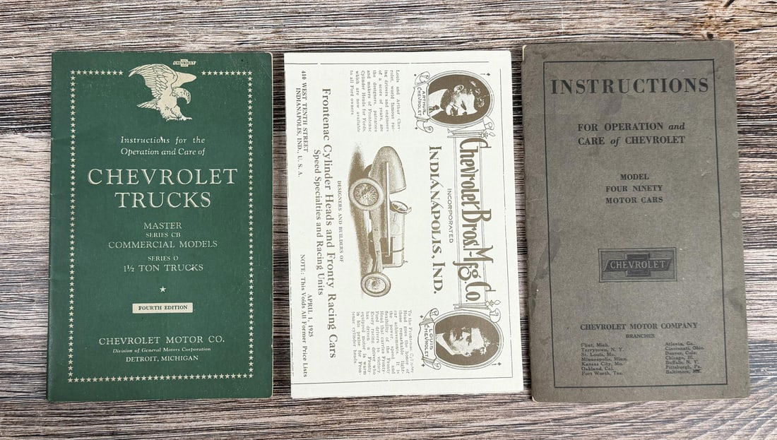 Collection of Chevrolet Automobile Manuals (1 of 6)