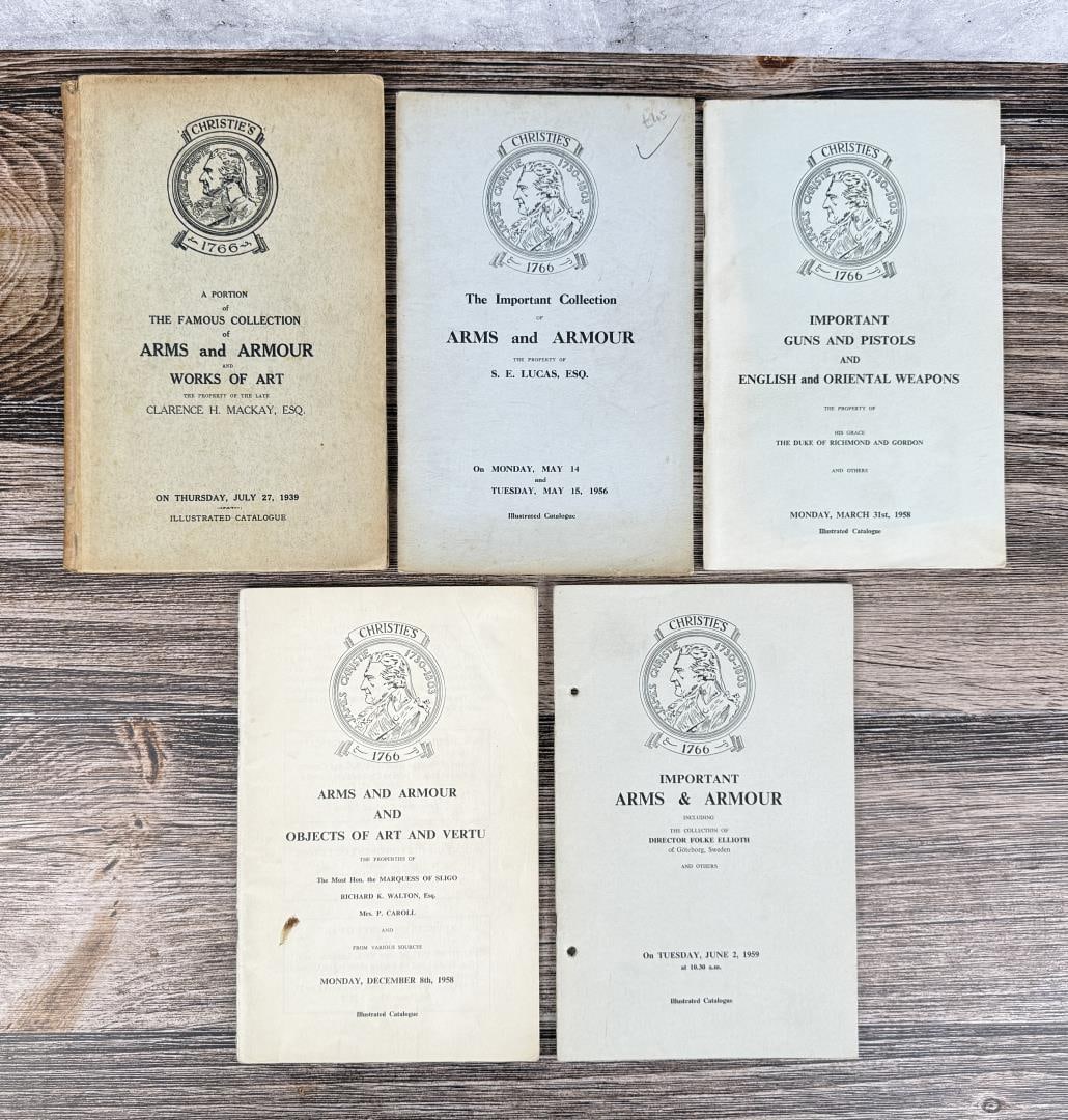 Christies Arms and Armor Auction Catalogs: 1939-1959.