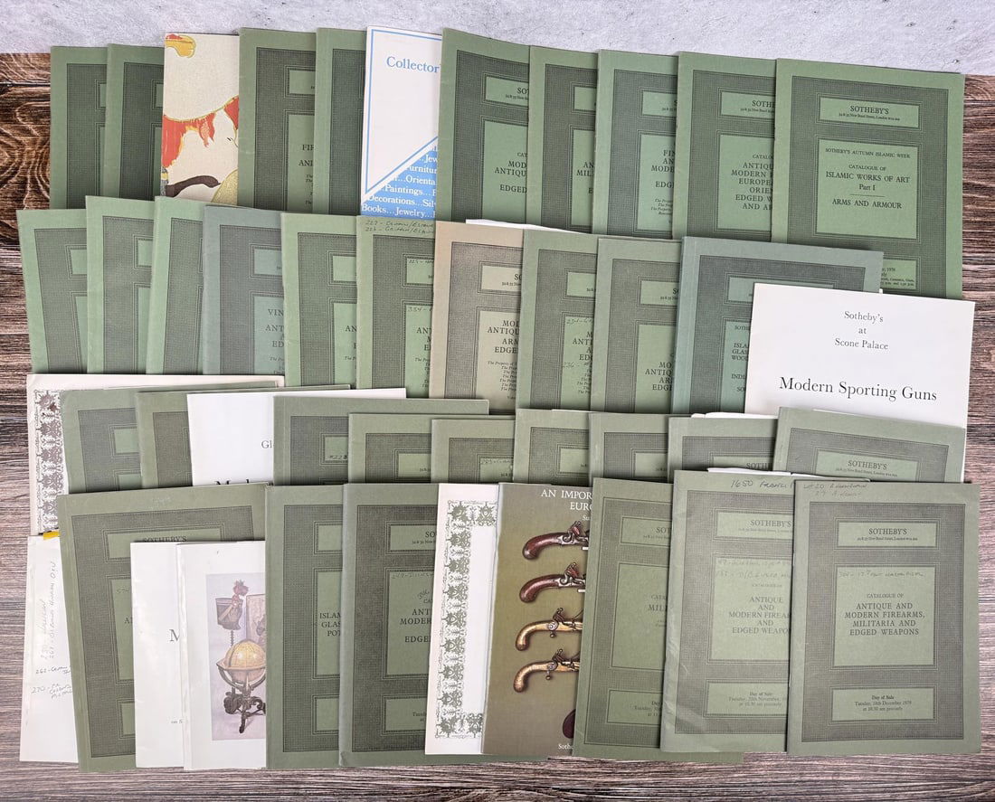 Sothebys Islamic Weaponry Auction Catalogs: 1976-1979. Nice grouping.