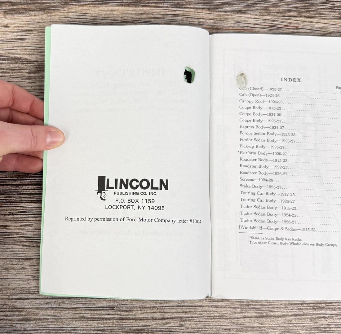 Ford Model T Price Lists - 8