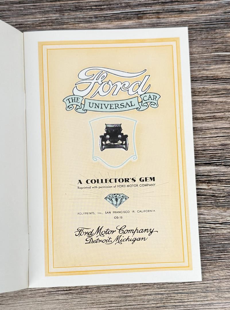 Ford Model T Manuals and Brochures - 3
