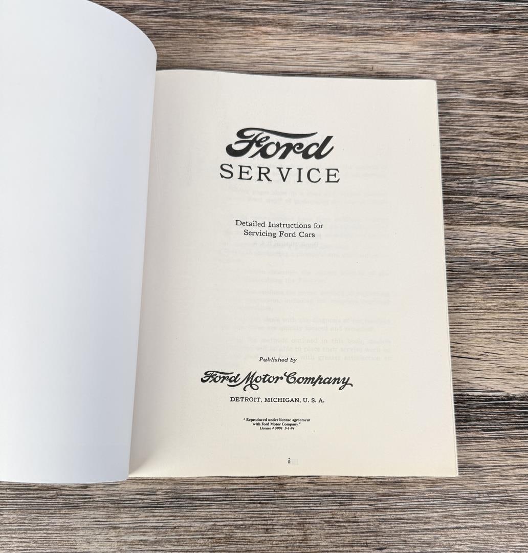 Ford Model T Service Manuals - 3
