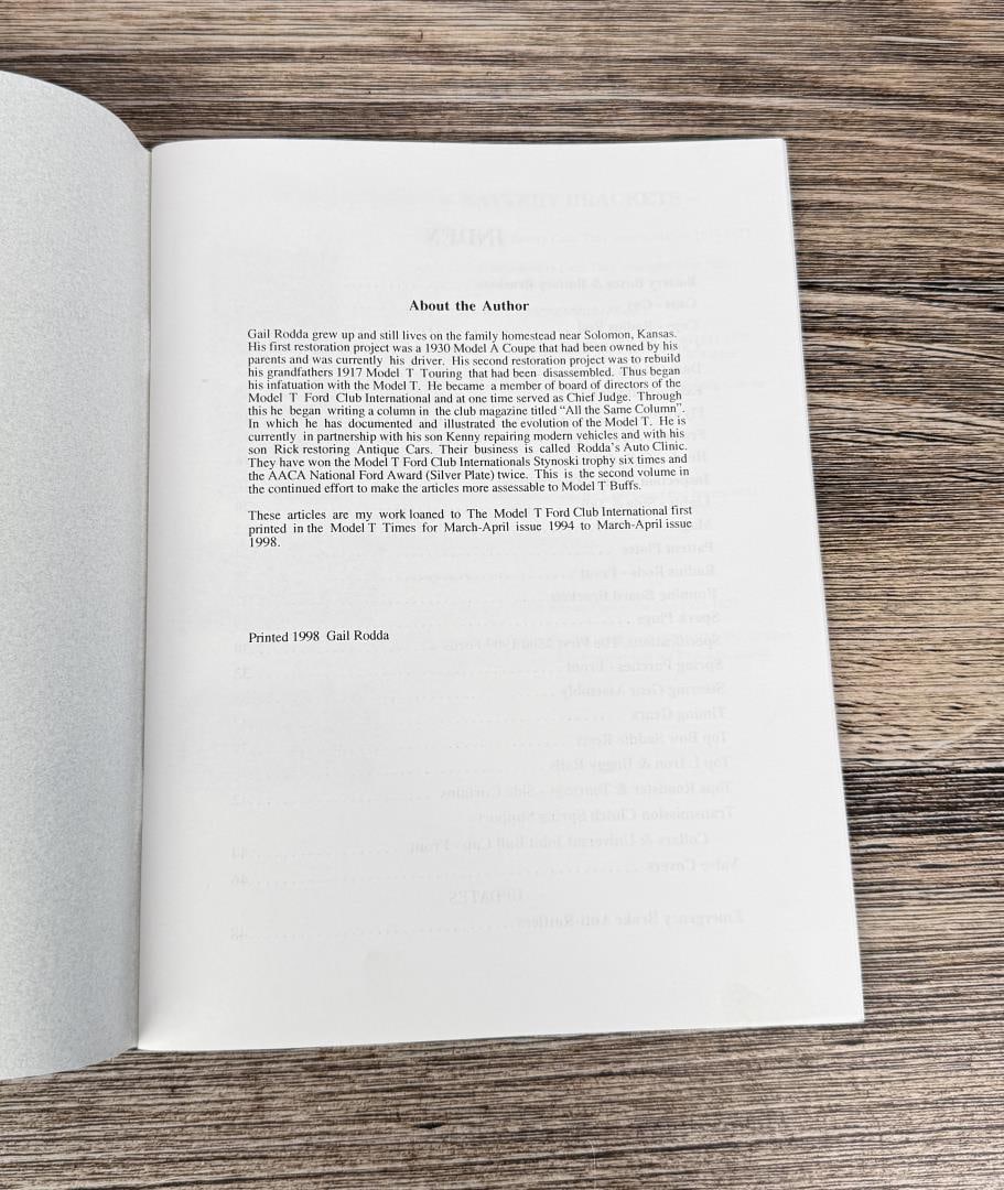 Ford Model T Service Manuals - 5