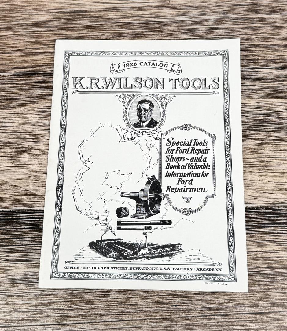 1926 K.R. Wilson Tools Catalog: Reprint.