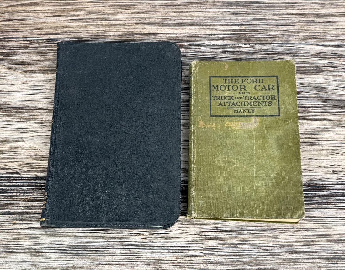 Ford Automobile Engineering Books: Titles include The Ford Standard Electrical Equipment, 1919, and The Ford Motor Car and Truck and Tractor Attachments, 1917.