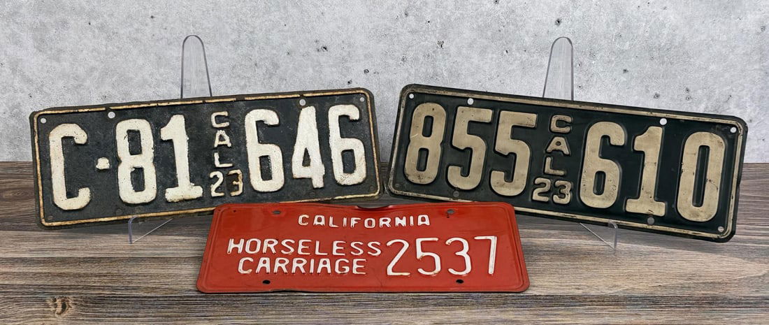 Collection of California License Plates (1 of 3)
