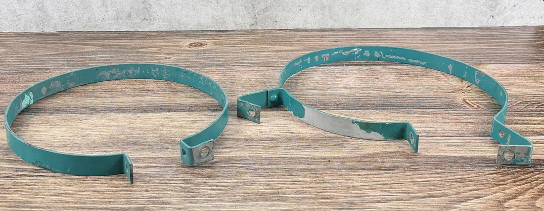 Ford Model T Round Gas Tank Bracket Straps: Nice set.