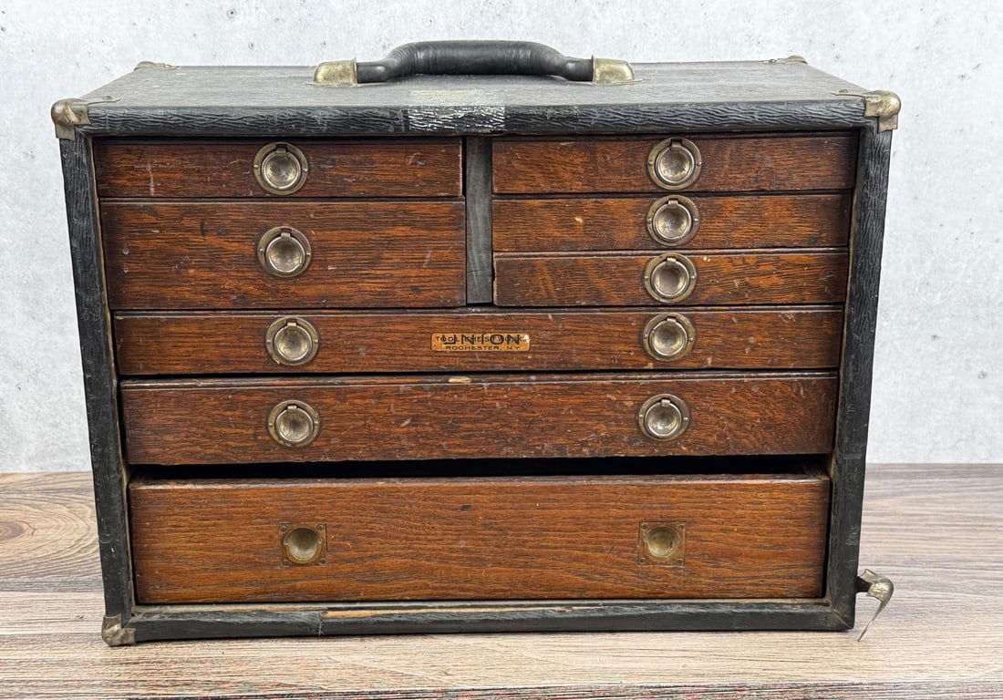 Union Oak Machinist Tool Box Chest (1 of 11)