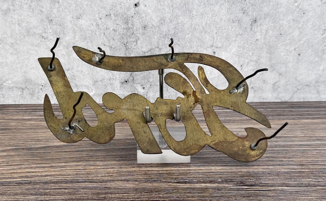 Ford Model T Brass Radiator Emblem Script - 2