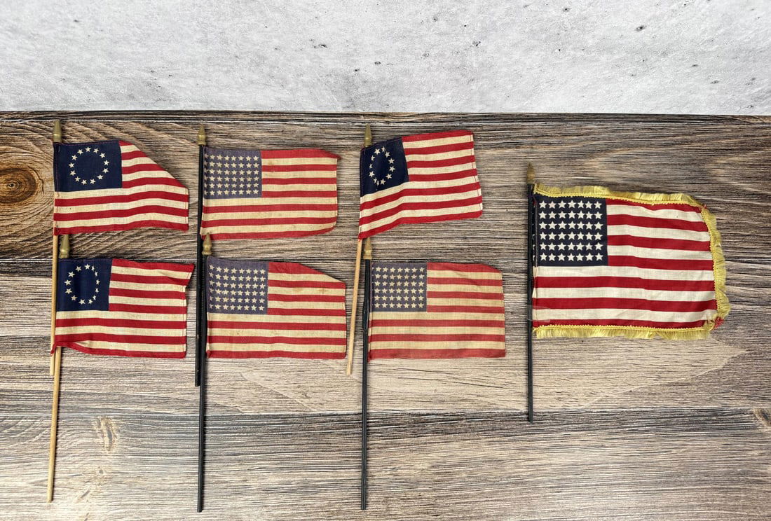 WW2 Automobile Radiator Flags Hood Ornament (1 of 6)