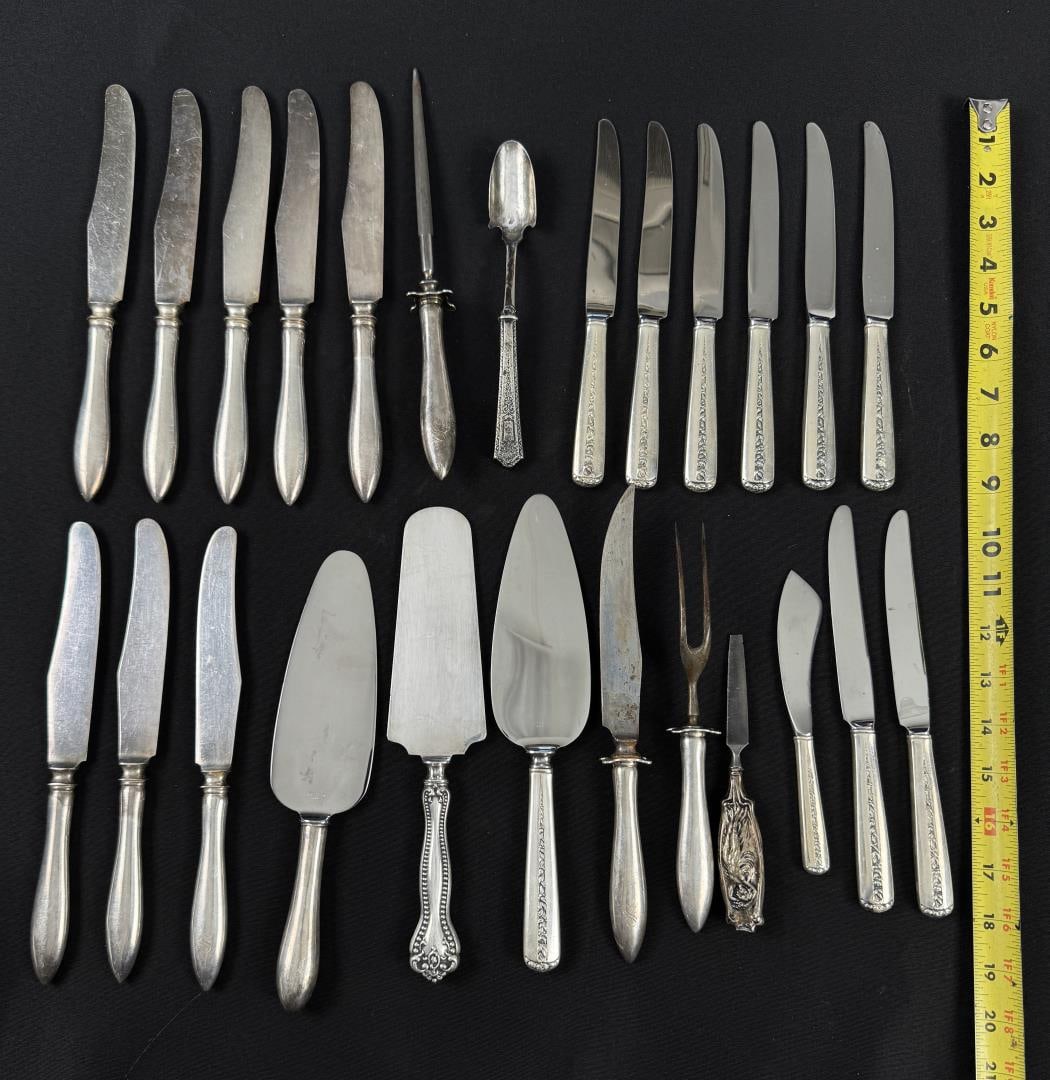 Sterling Silver Handled Flatware - 7