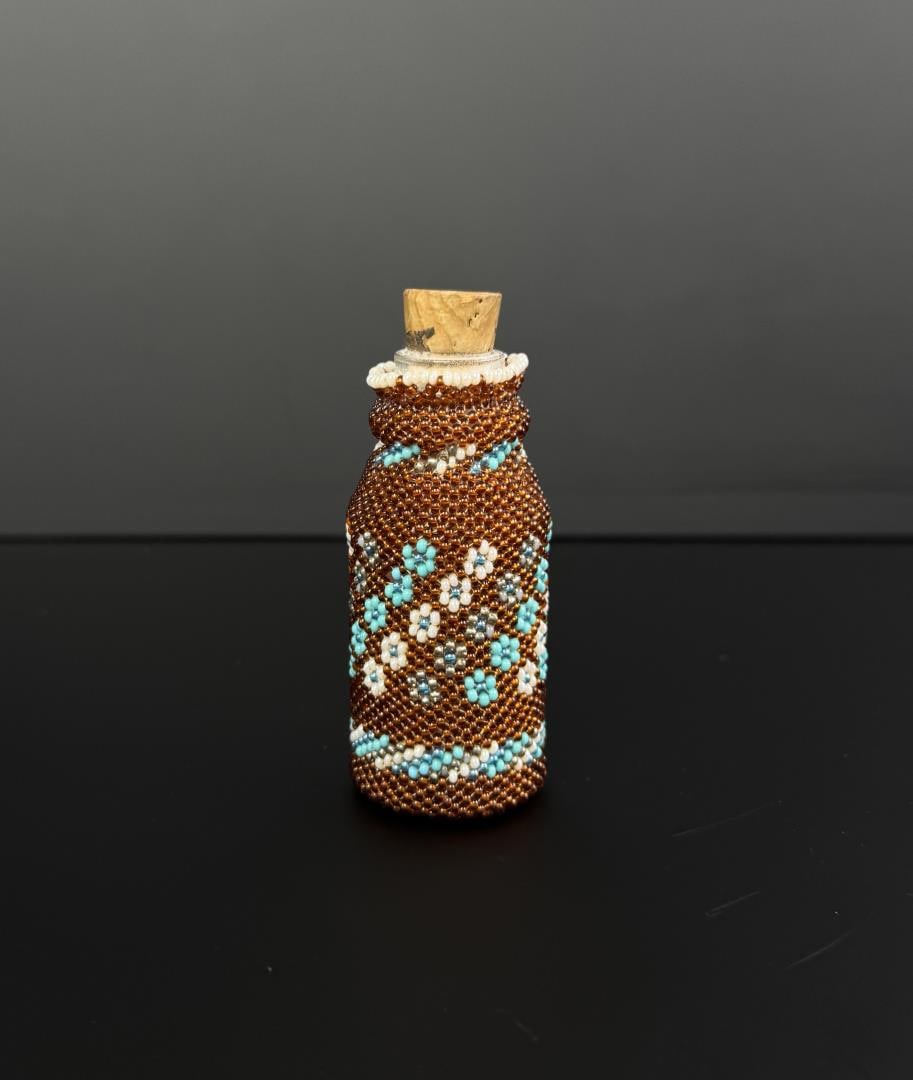 Paiute Native American Indian Beaded Bottle (1 of 4)